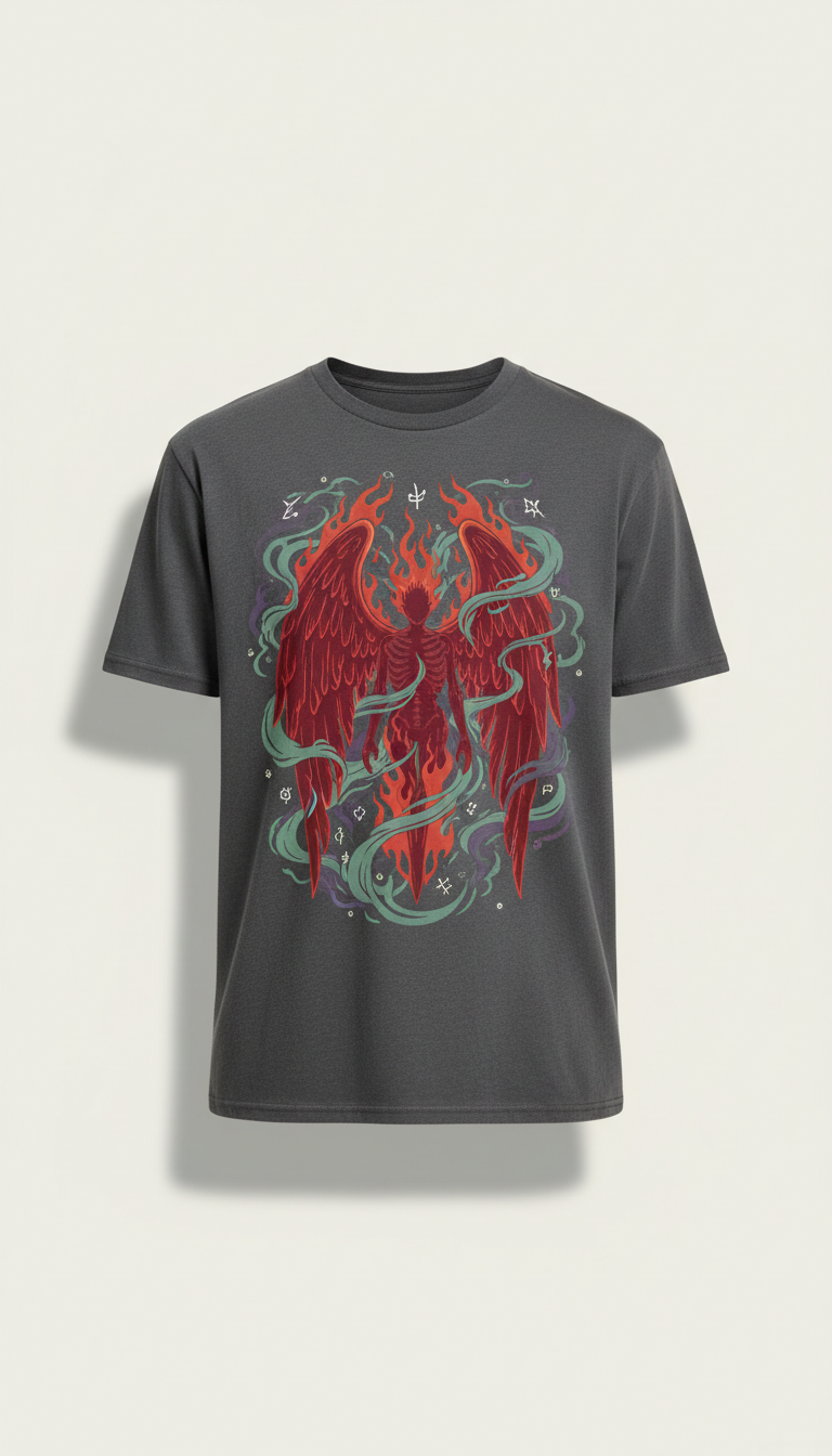 Infernal Guardian Tee Charcoal Occult
