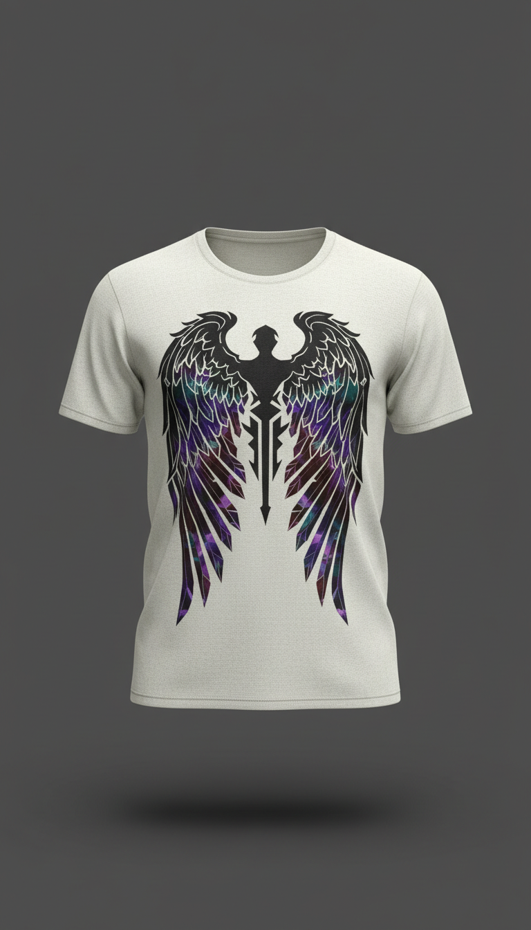 Ashen Emissary Tee Ivory Amethyst