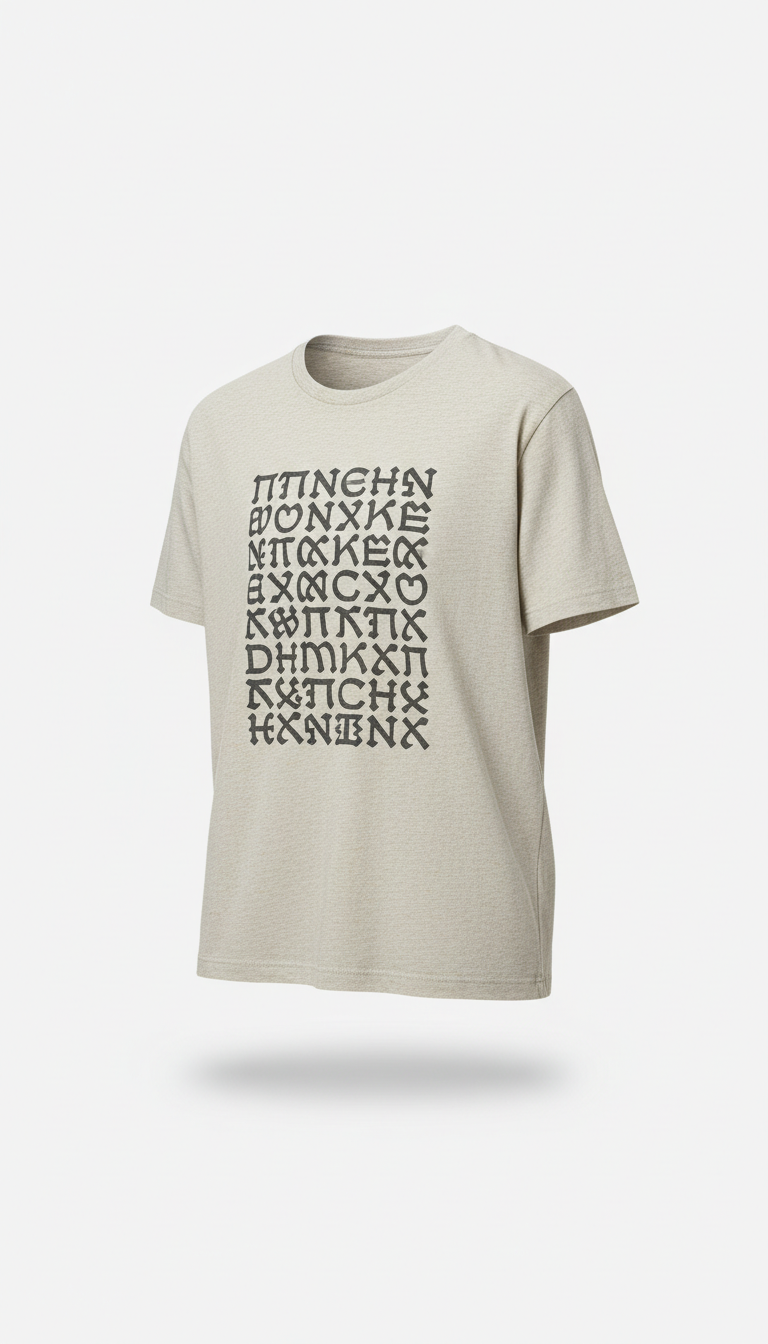 Stone Linen full-context scripture tee